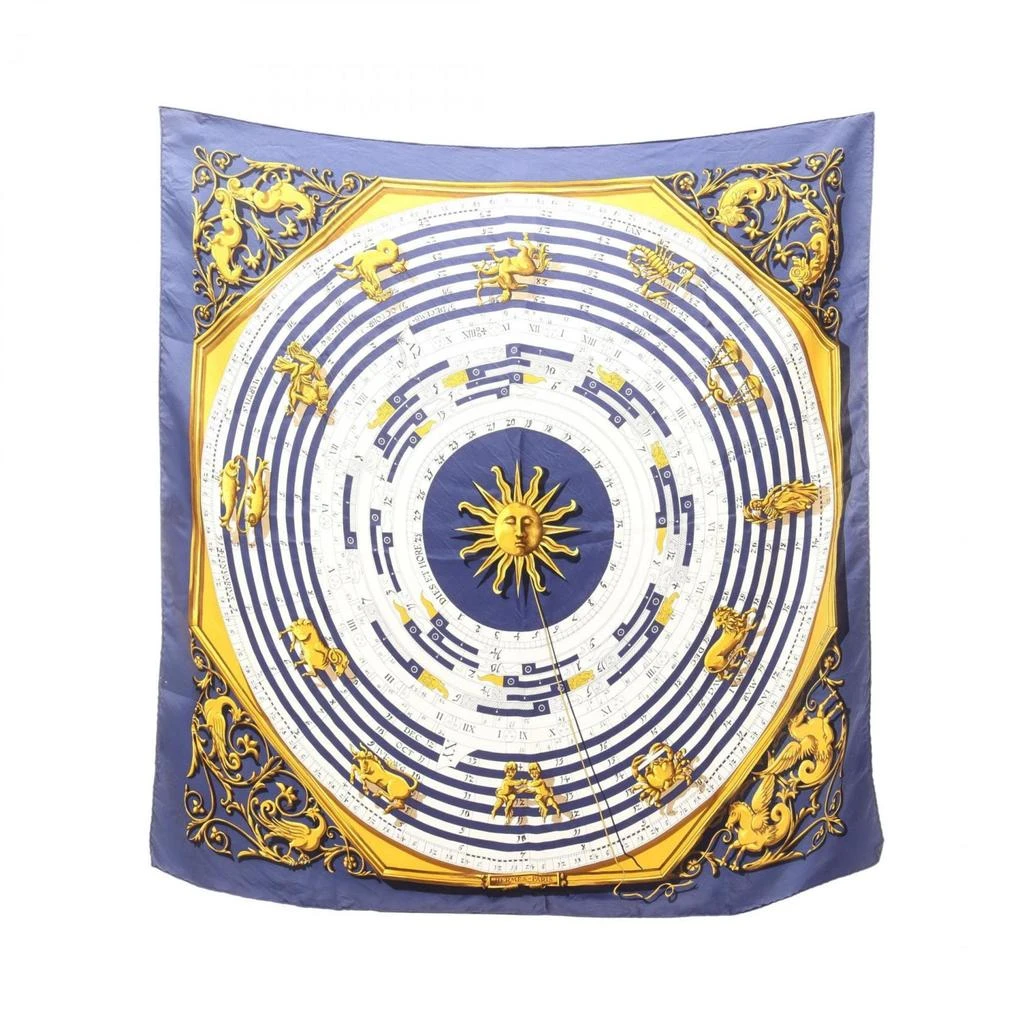 Hermes blue Silk Scarf (Pre-Owned)