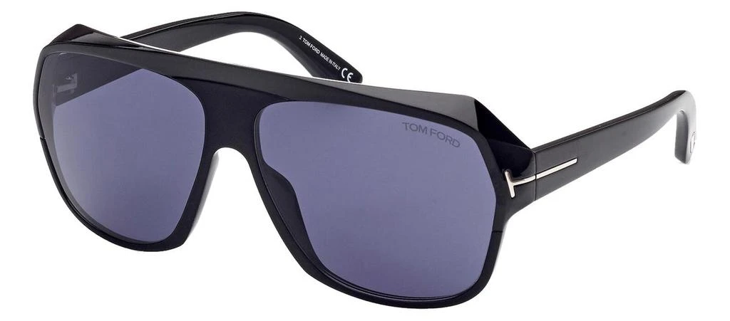 Tom Ford HAWKINGS M FT0908 01V Flat Top Sunglasses 1