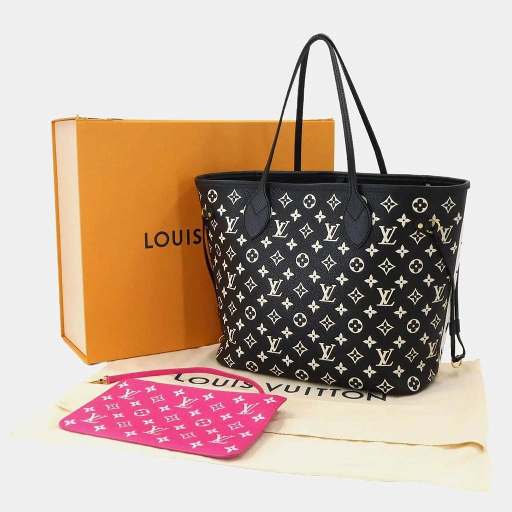 Louis Vuitton Louis Vuitton Neverfull MM Monogram Empreinte Black White Leather Tote Bag 10