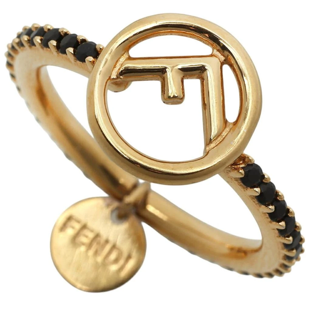 Fendi gold gold Plating Band Ring (Pre-Owned)