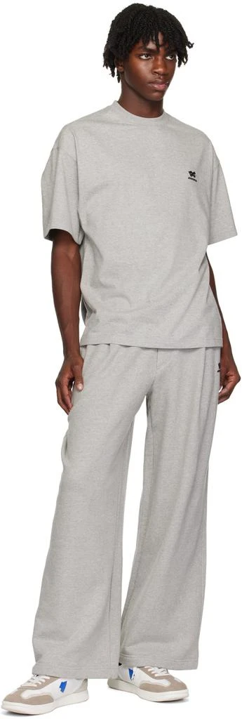 ADER error Gray Embroidered T-Shirt 4