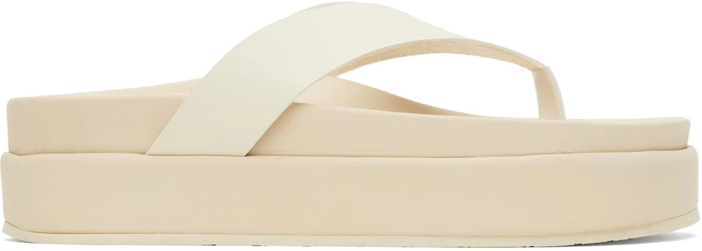 ANCIENT GREEK SANDALS Off-White Charys 2flatform Flip-Flops 1