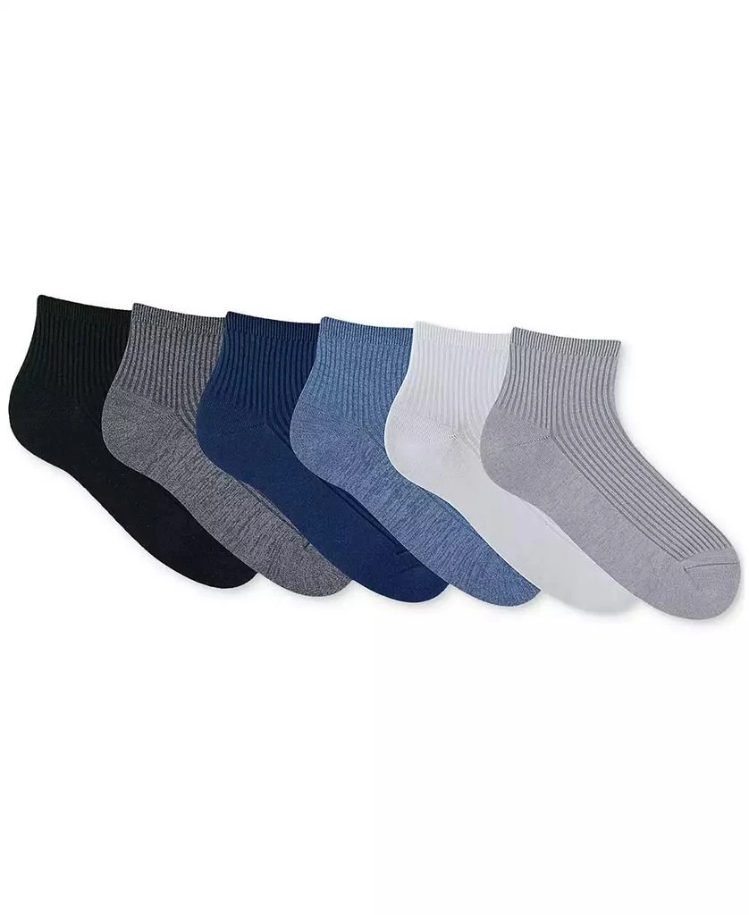 Gold Toe Women's 6-Pk. Simple Ribbed Quarter Socks GTDL0155R06 2