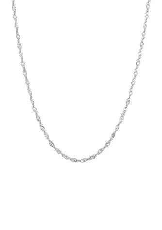 Belk 
Co. 1.35 Millimeter Sparkle Necklace in 14K White Gold