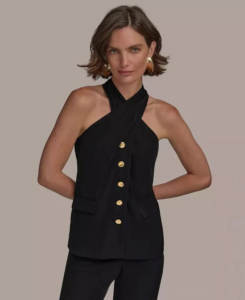 Donna Karan Women's Halter Vest, Regular & Petite 1