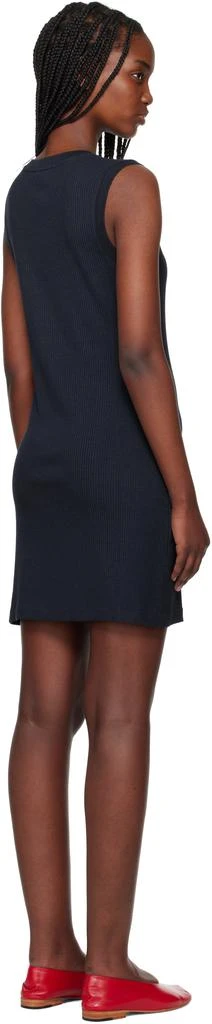 Maison Kitsune Blue Baby Fox Patch Ribbed Minidress 3