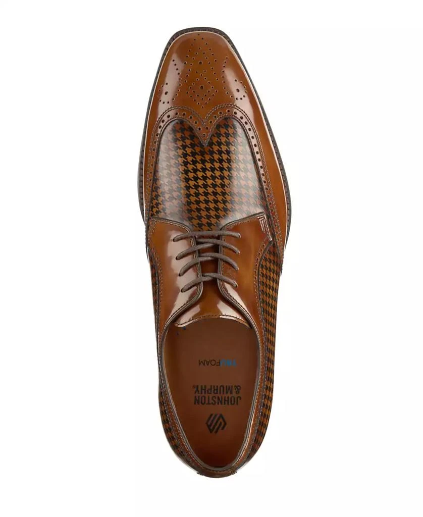 Johnston & Murphy Wingtip Oxford Tan Leather Brogue Dress Shoes Mens Size 10.5M s-l400.jpg main image 4