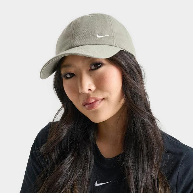 NIKE Nike Club Small Swoosh Unstructured Strapback Hat 1