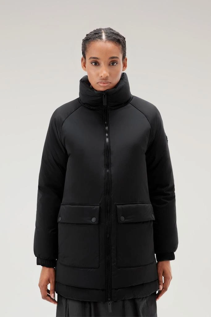 WOOLRICH Alsea Down Jacket in Stretch Nylon - Women - Black 1