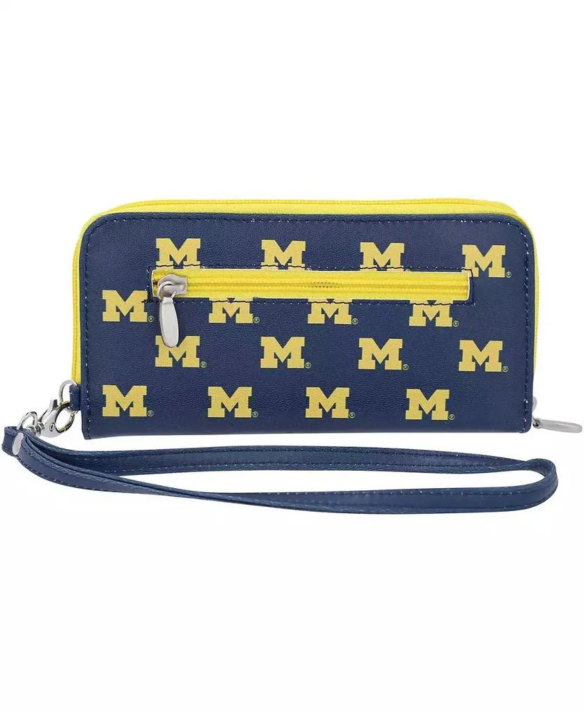 Eagles Wings Women's Michigan Wolverines Zip-Around Wristlet Wallet 1