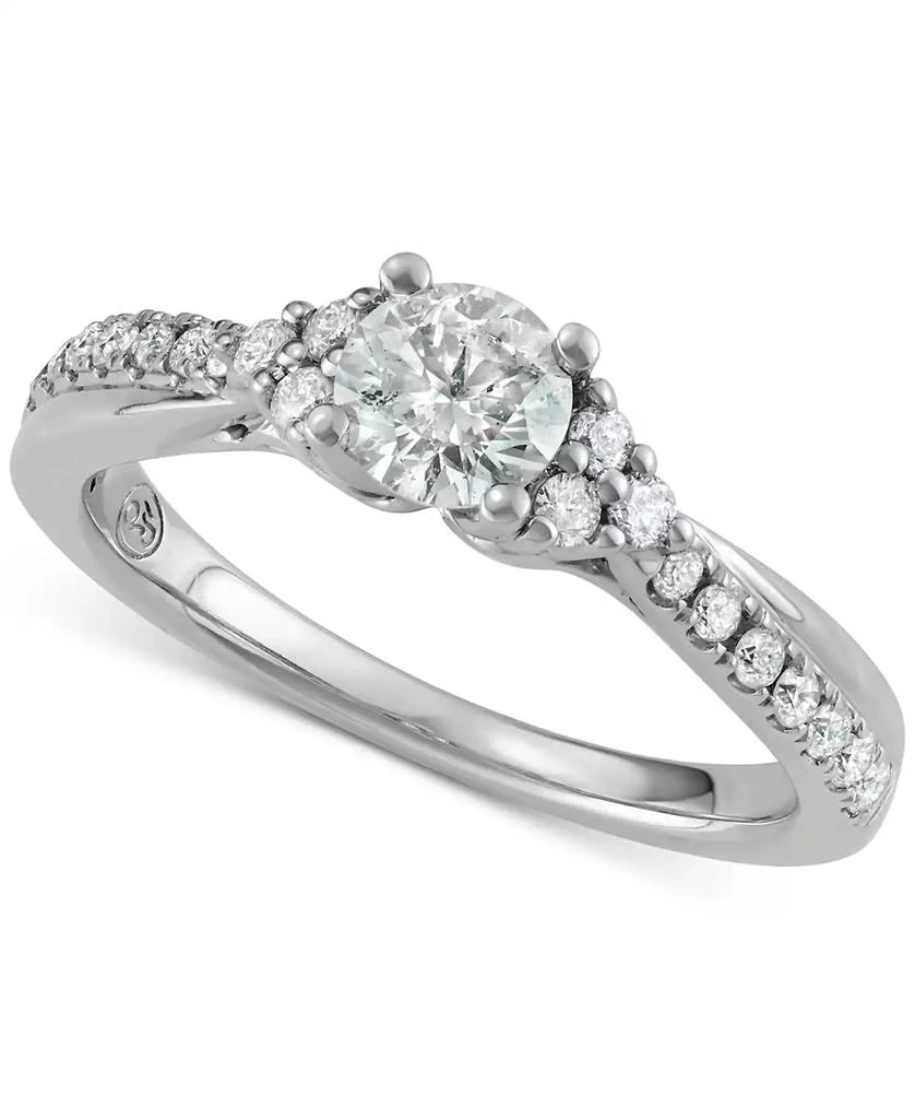 Macy's Diamond Engagement Ring (3/4 ct. t.w.) in 14k White Gold 1