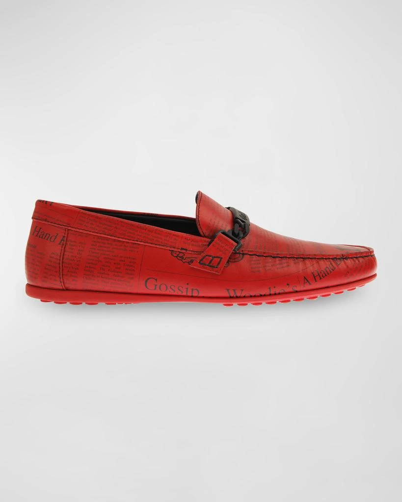 John Galliano Paris Men's Gazette Leather Drivers 1
