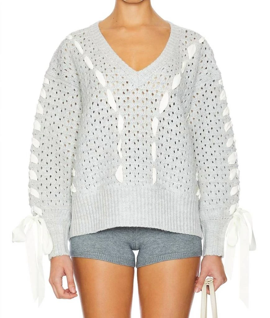 For Love & Lemons For Love & Lemons - liberty v neck sweater 1