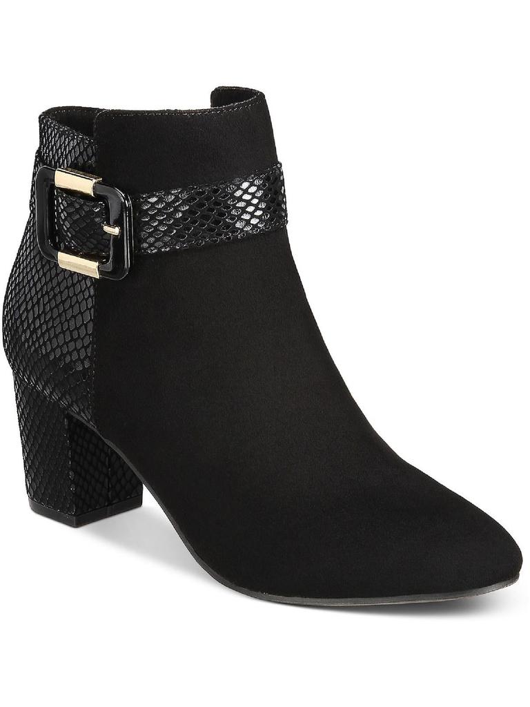 Karen Scott Ivvy Womens Zipper Almond Toe Ankle Boots