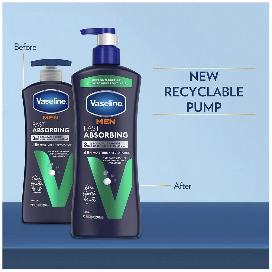 Vaseline Fast Absorbing 3-in-1 Face Hands & Body Lotion Fast Absorbing 5