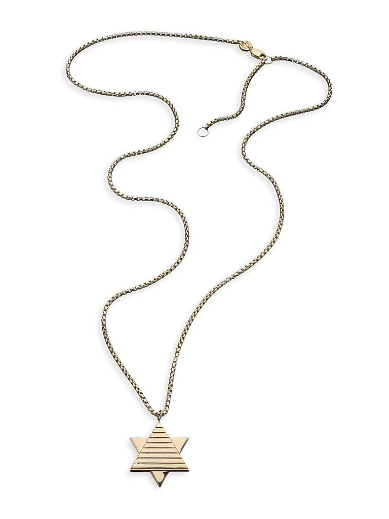 Jennifer Zeuner Noam 18K-Yellow-Gold Vermeil Star Of David Pendant Necklace