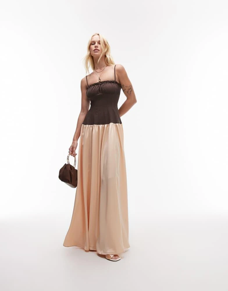 knee length dresses for ladies WeWoreWhat Strapless Corset Midi main image 0