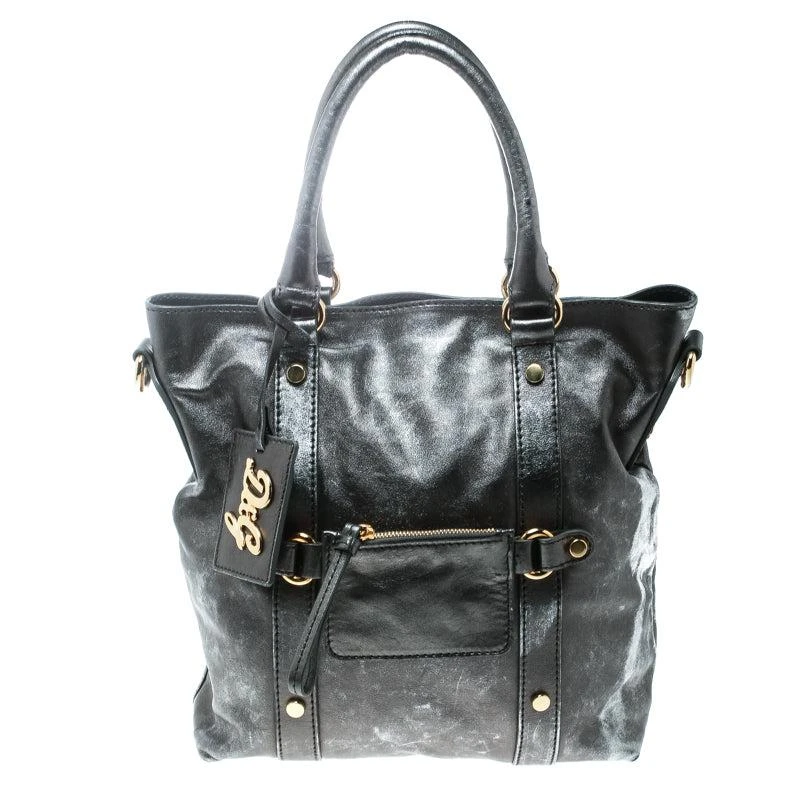 Dolce & Gabbana D&g Metallic Grey Leather Golden Box Messenger Bag.. 1