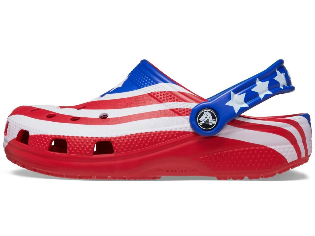 Crocs Classic American Flag Clogs (Toddler) 4