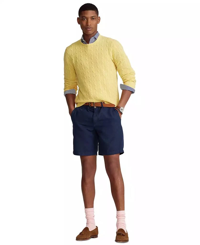 Ralph Lauren Men's 8.5" Straight-Fit Linen Cotton Chino Shorts 3