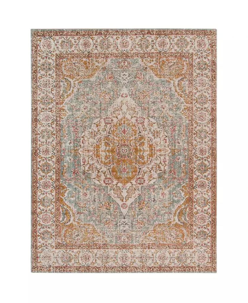 Amer Rugs Eternal ETE-3 Aqua/Ivory 2'7" x 7'6" Runner Rug 1
