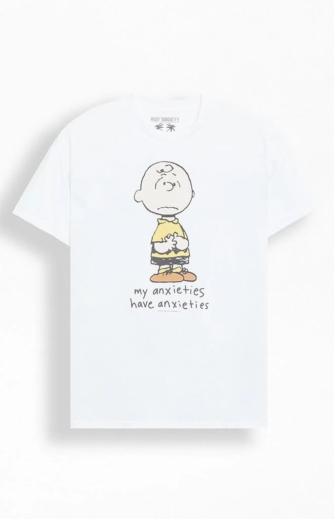 Riot Society Peanuts Charlie Brown Anxiety T-Shirt 1