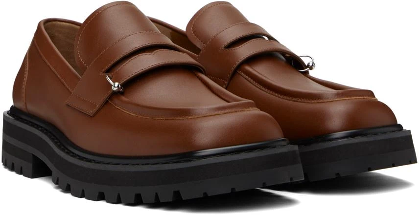 Marni Brown Leather Piercing 2.0 Chunky Loafers 4