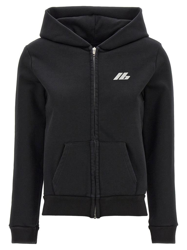 Balenciaga Draped black bomber jacket in technical micro