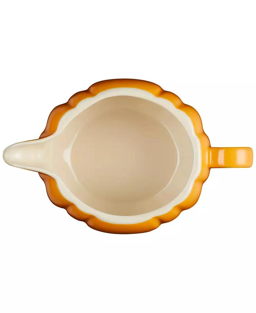 Le Creuset Stoneware Pumpkin 14-Oz. Gravy Boat with Lid 9