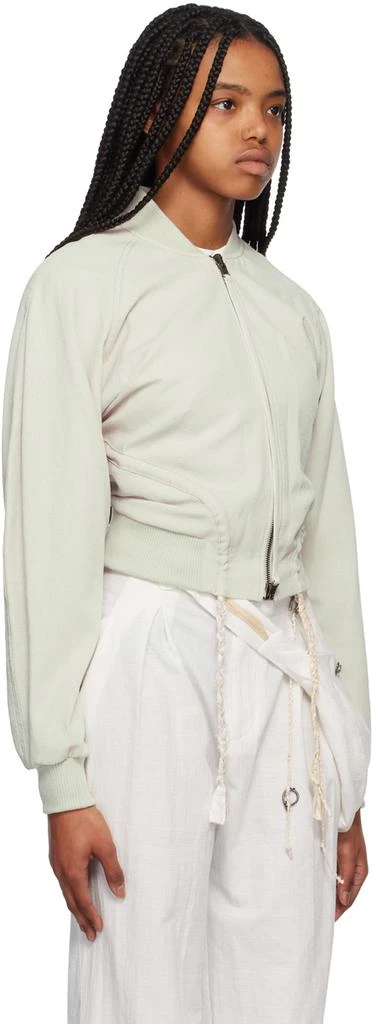 Hyein Seo Beige Reversible Bomber Jacket 2