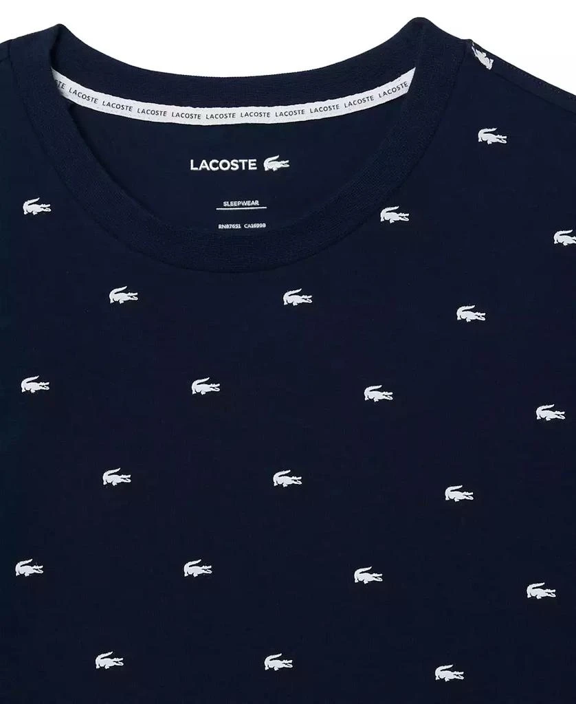 Lacoste Men's Allover Crocodile Logo Underwear T-Shirt 6