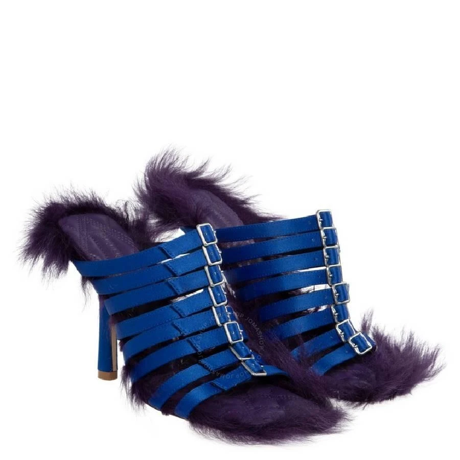 Burberry Satin Feather Square Toe Sandals 2