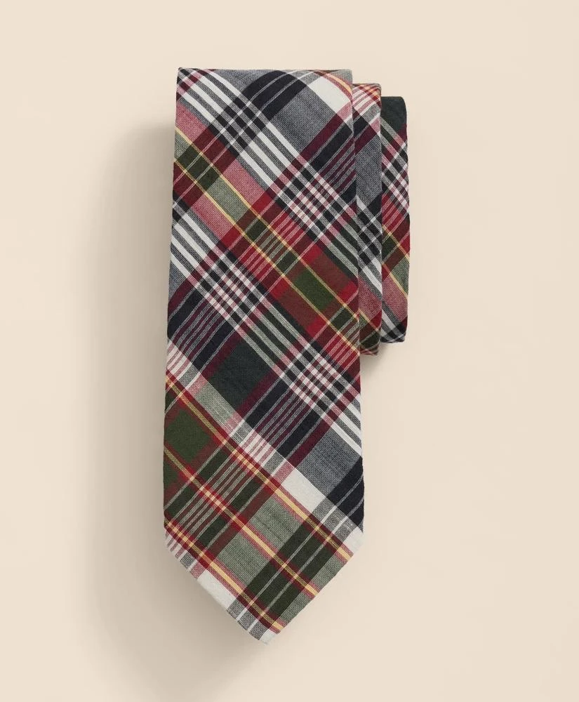 Brooks Brothers Cotton Madras Tie 1