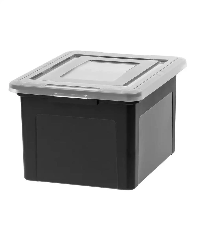 IRIS 35 Qt. 1Pack File Box File Organizer Plastic File Box for Letter/Legal File, BPA-Free Plastic Storage Bin Tote Organizer with Latching Lid