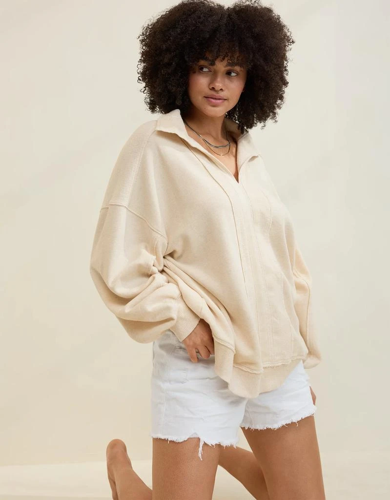Aerie Aerie Starry Skies Open Neck Sweatshirt 6
