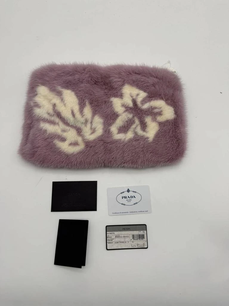 Prada Prada - Women
s Visone Mink Fur Pochette Clutch 2