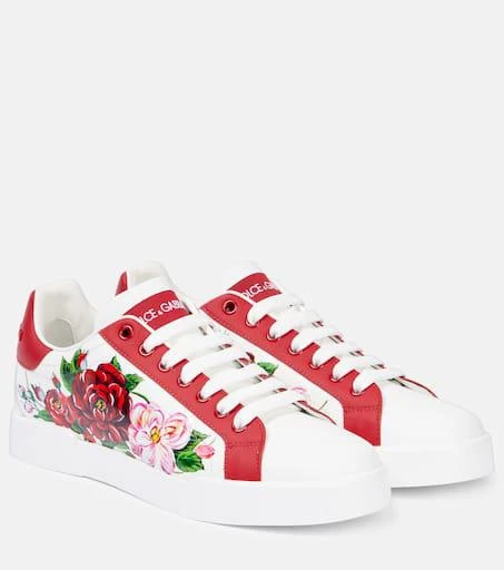 Dolce
Gabbana Floral leather sneakers 1