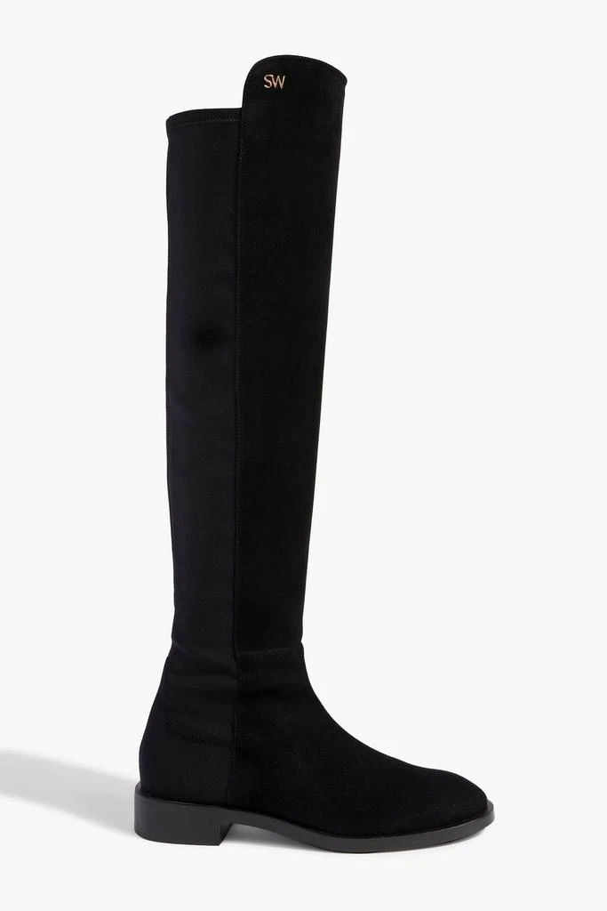 Stuart Weitzman Keelan microstretch and suede over-the-knee boots