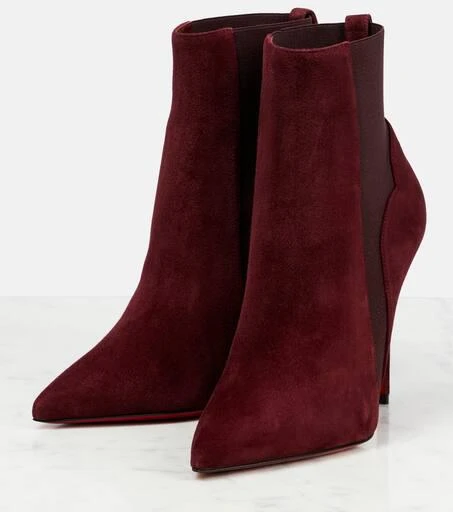 Christian Louboutin Chelsea Chick suede ankle boots 5
