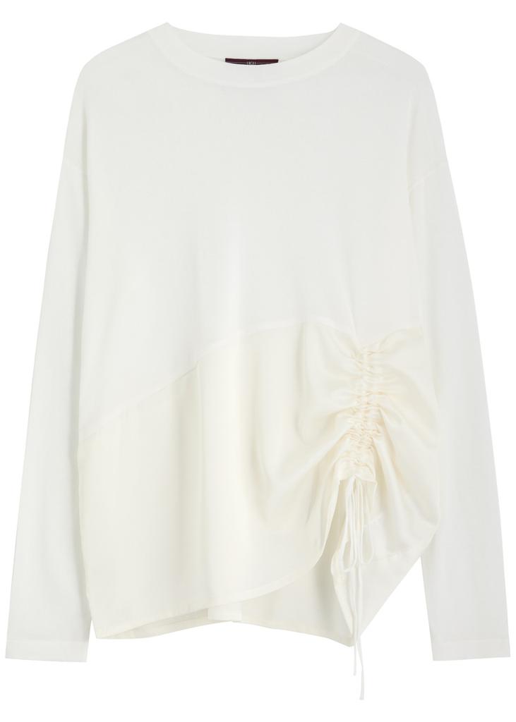 HIGH Jargon panelled fine-knit top