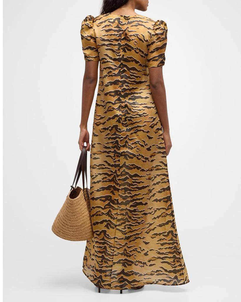 Zimmermann Matchmaker Short-Sleeve Maxi Dress 6
