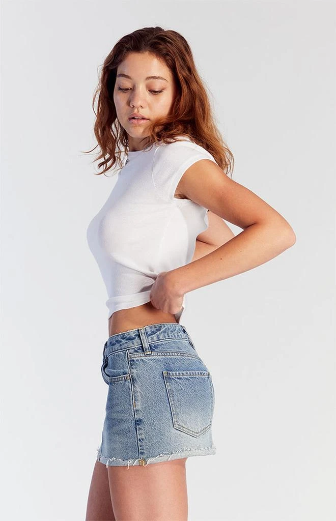 PacSun Light Indigo Low Rise Denim Mini Skirt 3
