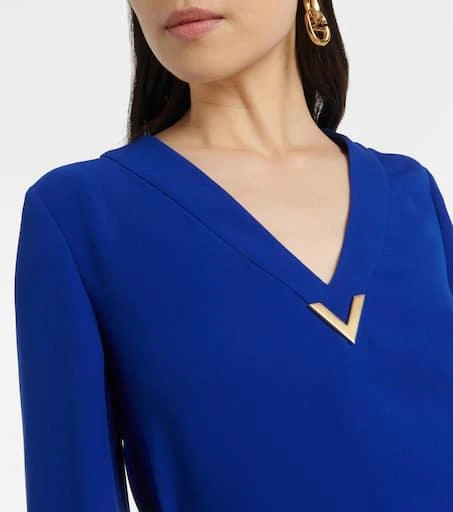 Valentino VGold Cady Couture belted blouse 4