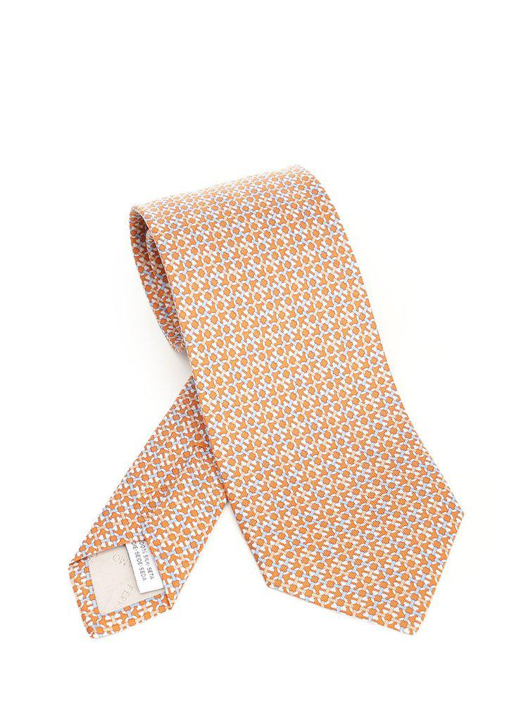Salvatore Ferragamo Ferragamo Gancini Jacquard Tie