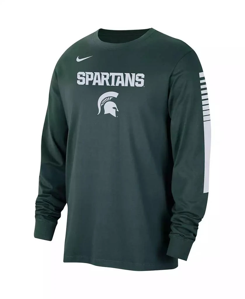 NIKE Men's Green Michigan State Spartans Slam Dunk Long Sleeve T-shirt 2
