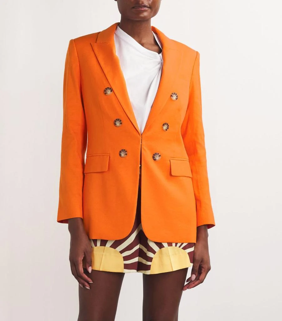 VERONICA BEARD Stretch-Linen Bexley Dickey Blazer 3