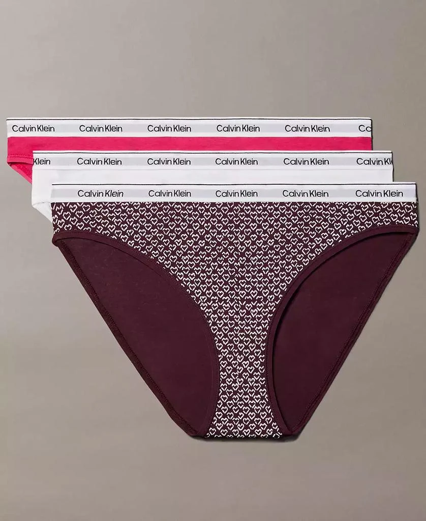 Calvin Klein Women
s Modern Logo Bikini Underwear 3-Pack  QD5207 5