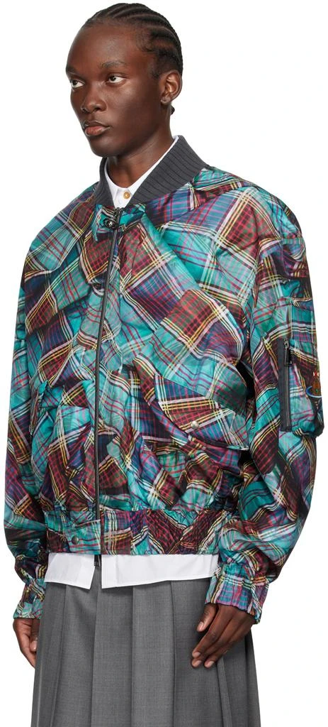 Vivienne Westwood Blue Bernardo Bomber Jacket 4