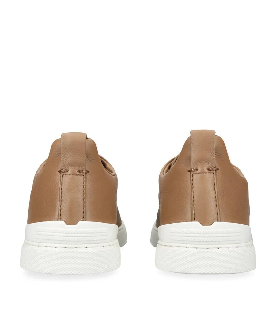 Zegna Leather Triple Stitch SECONDSKIN Sneakers 2