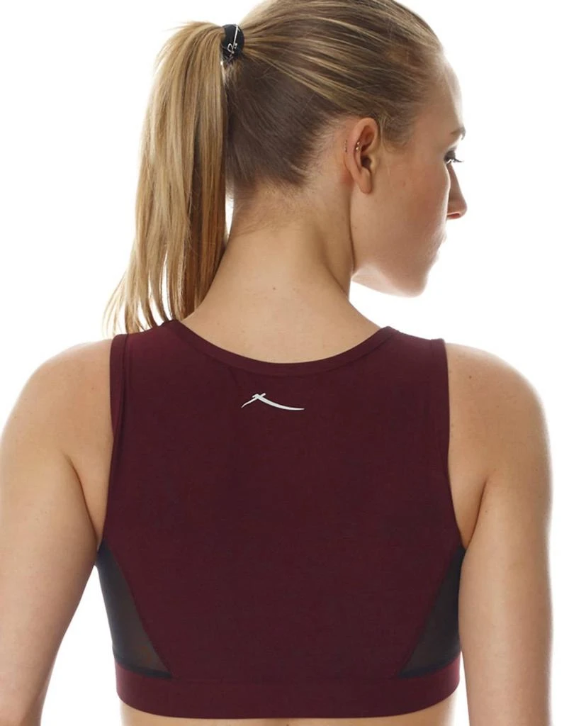 X by Gottex Chrome Star Mesh Low Impact Sports Bra In Red 3